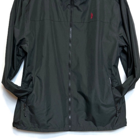 POLO Windbreaker Jacket Black Sz Lg EUC - Picture 3 of 8